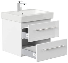 emotion ICON60CM000101DE - Lavabo con mobiletto, in Legno Bianco Lucido, 60 x 57 x 48,5 cm