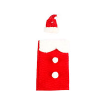 Amosfun Coperchio per Bottiglia di Babbo Natale con Cappello Borsa per Bottiglia di Vino Regalo per FESTIVITÀ Natalizie centrotavola Decorazioni per la tavola Regali per Ornamento
