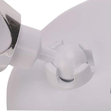 Mirror Specchio Luminoso a LED, Specchio 7X, Lente d'Ingrandimento, Specchio Ventosa, Specchio da Bagno, Specchio da Bagno unilaterale, Specchio cosmetico (Bianco Argento UV)