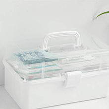 Cabilock Contenitore di plastica per medicinali Contenitore di plastica Contenitore per contenitori Multistrato Scatola di immagazzinaggio per Uso Domestico Medicina Dimensioni Petto s (Bianco)