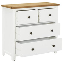 Cassettiera 80x35x75 cm in Legno Massello di Rovere