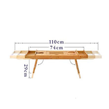 Portateglie Bagno, Multi-funzione Di Bambù Telescopico 74-110cm Antiscivolo Bagno Bagno Di Lavoro Apprendimento IPad Cremagliera Per Computer Scaffale Per Vino, Con Piedi Nascosti Regolabile Altezza