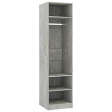 FAMIROSA Armadio Grigio Cemento 50x50x200 cm in Truciolato