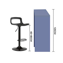Semplice e moderno schienale sedia elevatore Sgabello da bar - Sgabelli da bar altezza plastica regolabile regolabile Sgabello da bar sedia in plastica per interni Home Bar Cucina sedia computer dell'