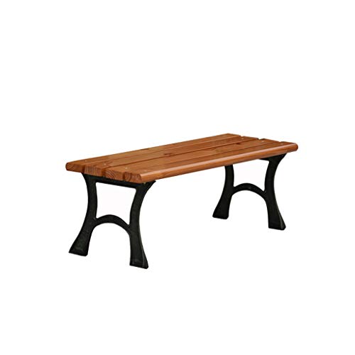 XLOO Panchina in Legno per Esterni, panchina da Giardino nel Parco Patio, mobili da Esterno in Ferro, Struttura in Legno massello, Portico con Divano a Due posti per Esterno