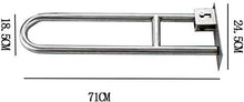 Maniglioni da bagno A parete Grab Bar, spazzolato pieghevole bagno antiscivolo corrimano vasca da bagno servizi igienici doccia in camera Anziani Support Servizi for disabili maniglia Accessori da bag