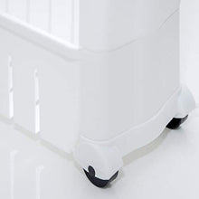 EYEPOWER Scaffale Stretto 12,5cm Portaoggetti Cucina Bagno 3 Livelli Ripiani Bianco