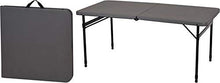 Vetrineinrete® Tavolo pieghevole altezza regolabile da campeggio picnic tavolino da giardino richiudibile in valigetta P59