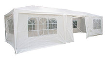 Tendone Gazebo da Festa con Pareti Laterali 3m x 9m. Tettoia Impermeabile 120g e Telaio in Acciaio con Rivestimento a Polvere