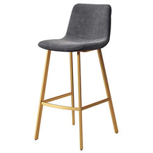 ZINIUKEJI Sgabelli da Bar Sedia da Pranzo con Cuscino in Tessuto di Lino, da Applicare a Sala da Pranzo/bancone/Bar per Il Tempo Libero/Negozio di Dolci (65 / 75cm