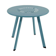 Gartentraum Tavolino in Acciaio Blu - Tavolo Amelie Blu / 35x40cm (HxDm)