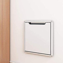 QWET Sgabello Pieghevole da Parete per Bagno Domestico, Sedia Salvaspazio in Lega di Alluminio, Adatto per Doccia, WC, Corridoio,Metallico