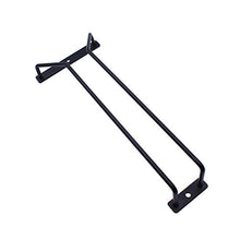 Abcsea 1 Pezzo Nero Porta Bicchiere di Vino, Supporto Per Bicchiere di Vino, Porta Bicchiere da Vino Sospeso, Stemware Rack, 27 cm 1 Fila