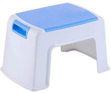Step Sgabello Piccoli mobili Antiscivolo Sgabello poggiapiedi Passo Sgabelli Lavoro Sgabello da Doccia Sgabello Manico Antiscivolo Piccola Panca sedie Pieghevoli (Color : Blue)