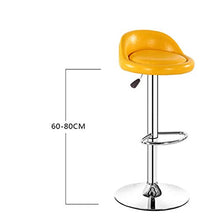 QinWenYan Sgabelli da Bar Semplice E Moderno Alto Sgabello da Bar Sedie da Bar Sedia Bar Ascensore Bar Reception Sedia Sedia da Bar (Color : Green, Size : 80x38.5cm)