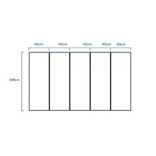Room Screen Even Divisorio Decorativo a 5 Pannelli, Schermo a Doppia Faccia per Privacy, Parete divisoria Pieghevole
