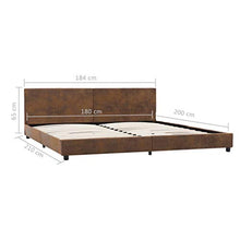 SKM Giroletto Marrone in Similpelle Scamosciata 180x200 cm (29.7kg)