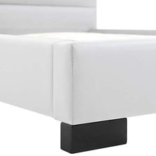 Festnight Struttura Letto Singolo Moderno a Doghe con Rivestimento in Ecopelle Bianco,Letto Singolo in Ecopelle Moderno,Letto in Ecopelle Bianco,Tleio Letto,Letto con Doghe 90x200 cm/120x200 cm