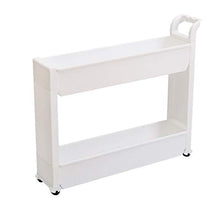 &ripiano di stoccaggio Scaffale Unità - Cremagliera molto stretta Cucina Bagno Bagno Bagno Crepaccio mobile con ruota Scaffale di finitura (Color : A)