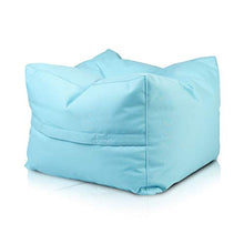 Ecopuf Cubo Pouf Ottomana da Esterno in Poliestere Impermeabile Oxford 600D Sfoderabile Pieno di Palline di Polistirolo