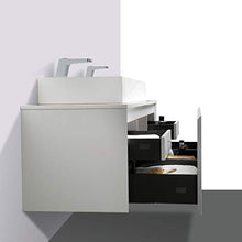 Mobile da bagno Luna 1600 bianco opaco con piano di appoggio in solid surface - lavabo e specchio opzionali, Specchio:Senza specchio, Lavabi:TWG07 (120 cm)