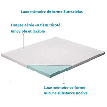 Materasso in Memory Foam 140x190 CM Alto 5 cm | Ortopedico Medio Rigido | Sistema di Alleviamento dei Punti di Pressione | Anallergico, Antibatterico e Antiacaro | Traspirante