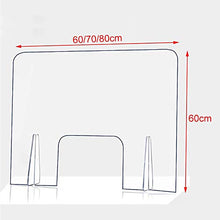 N / A Ripiano per Scrivania da Banco: Divisorio Protettivo, Barriera Scudo in Plexiglass per Tosse, Starnuti, per Negozio di Unghie, Ufficio, Controsoffitto, Reception, Cassa
