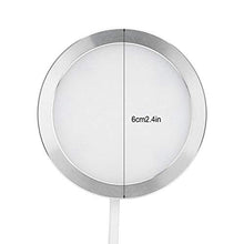 Asixxsix Luce per Armadio, Mini Luce per Armadio da 2,4 x 2,4 Pollici, Tondo a Risparmio energetico per Armadio Guardaroba