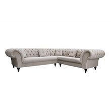 JVmoebel Divano angolare Chesterfield, divano con design a L