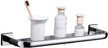 Mensola da bagno in acciaio inox 304 resistente, da appendere alla parete, per cosmetici, monostrato, specchio da bagno (dimensioni: 60 cm)