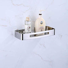 ZLININ Y-longhair Mensola da bagno Mensole Bagno Piatto Doccia Cosmetici/Articoli da toeletta Cesto di immagazzinaggio staffa a parete in acciaio inox 304
