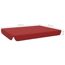 E E-NICES Baldacchino di Ricambio per Dondolo Giardino bordò 192x147 cm