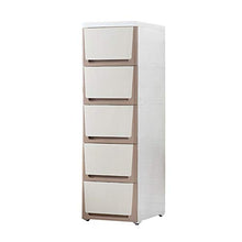 KX-YF Cassettiera Armadietto 5 Piani Ripiani cassettiera Bagagli Cabinet for Camera da Letto Bagno Mobile Alto camere da Letto a casa Ufficio (Color : Beige, Size : 30X40X100cm)