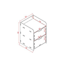 Comodino Semplice, Semplice Camera da Letto Economica Armadio di stoccaggio portante 300KG-30x40x29cm FANJIANI