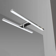Inbagno Specchio bagno con Lampada LED 100x60 cm, reversibile, con illuminazione LED Cromo luce naturale (Luce Naturale 50 cm, 100x60 cm)