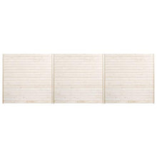 vidaXL 3X Legno Massello di Abete Pannelli di Recinzione Robusti Resistenti Montanti Assi Pretagliati Barriera Recinto Giardino 5,1x1,7 m Naturale