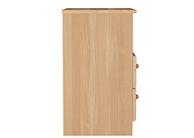 Erst-Holz Solido alto comodino in Faggio massello con 2 cassetti e ripiano aperto 90.20-K35