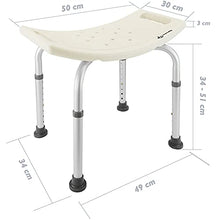 Cablematic - Sgabello per Vasca ergonomico da Doccia Altezza Regolabile per Il Bagno