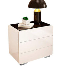 Comodini Bianco Moderno Semplice Governo di immagazzinaggio di Stile Europeo Bagagli (Size : 50×42×56cm)