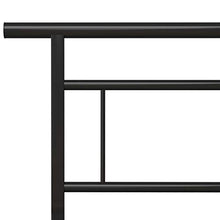 Tidyard Giroletto Nero in Metallo 140x200 cm,Facile da Montare/Costruzione in Metallo,Facile da Montare