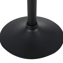 WOLTU BH159sz-2 Sgabelli da Bar Girevole Sedia per Cucina Rivestimento in Ecopelle Lift Gas Metallo Nero 2 Pezzi