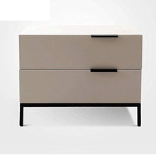 HYY-YY Modern Piano di Vernice Comodino Camera Locker, Materiale: Pannelli a Base di Legno, Bianco Opaco.