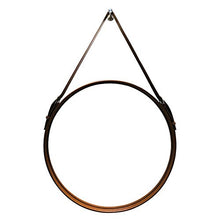 Specchio-specchio da bagno, specchio per il trucco rotondo a tracolla, impermeabile e resistente all'usura, regolazione flessibile, specchio argentato per immagini chiare/B / 70cm