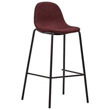 UnfadeMemory Set da Bar Set di mobili per Cucina, Mobili da Bar Tavolo 5 pz in Tessuto Vino Rosso