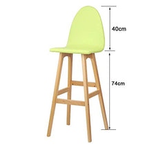 LXYPLM Sgabello Sedie Bar Barstools Bar Sedie bancone in Legno Seduta con Schienale, Kitchen Cafe Semplice Ecopelle Bar for Il Tempo Libero Alti sgabelli Arredo Bar Cucina (Color : Red)