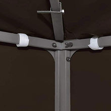 vidaXL Copertura Superiore per Gazebo a 2 Strati Resistente Tetto per Tendone Protezione Tenda da Giardino in Poliestere e PVC 310g/m² 3x3 m Marrone