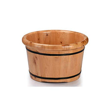 HJBH di alta qualità legno di cedro pediluvio pediluvio barilotto pediluvio vasca pedicure barile pediluvi pediluvio bagno barilotto isolamento vicino all'isolamento naturale lunghezza: diametro 41 cm