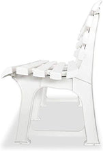 Banco da giardino, giardino da banco da giardino da banco terrazza terrazza terrazza, giardino da giardino in plastica giardino carbone senza fumo,White