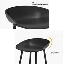 LWW Sedie, Iron Bar Chair Sgabello Alto Pp Sedile Soggiorno contatore sedia del ristorante Tempo libero Non Slip-Rinforzo tavolo e sedia pratica,Height65cm