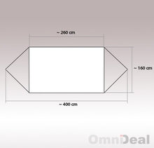 AMANKA Amaca XXL per 2 Persone a Righe Multicolor Arcobaleno 400x160cm | Supporta Fino a 150 kg | 100% Cotone | Amache Persone Insieme